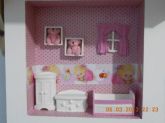 QUADROS - MENINA ROSA E BRANCO  MDF